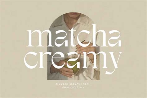 Matcha Creamy Font Dfonts
