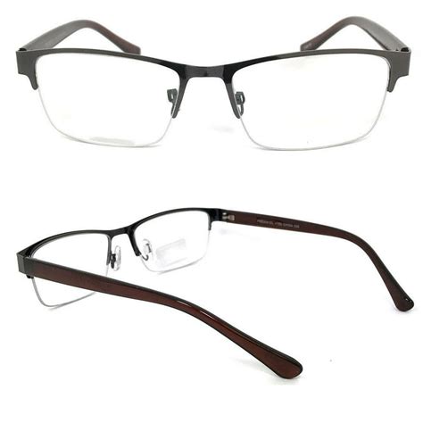 1 pair metal rectangular no line progressive trifocal clear lens reading glasses better then
