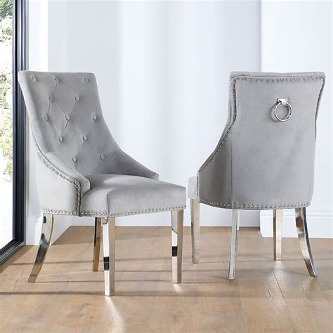 By baxton studio (11) zanetta gray fabric upholstered lounge chair. Imperial Grey Velvet Button Back Dining Chair (Chrome Leg) | Furniture And Choice