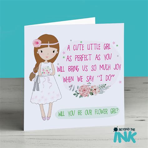 Will You Be Our Flower Girl Card 1 Beyond The Ink