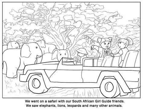 African Safari Coloring Pages