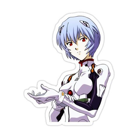 Rei Ayanami Neon Genesis Evangelion Sticker By 3 14ka In 2021