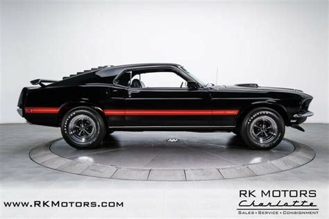 1969 Ford Mustang Mach 1 Raven Black Fastback 428 Cobra Jet V8 4 Speed