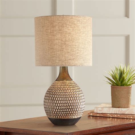 360 Lighting Mid Century Modern Accent Table Lamp 21 High Brown