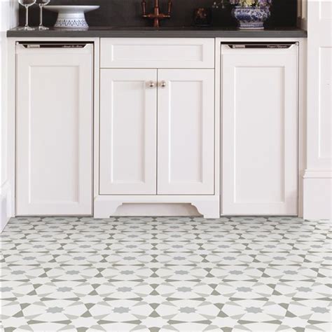 Floorpops Stellar Peel And Stick Vinyl Tile In X In White And