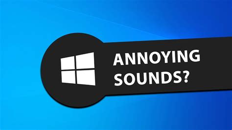 Disable Annoying Notification Sounds In Windows 10 Youtube
