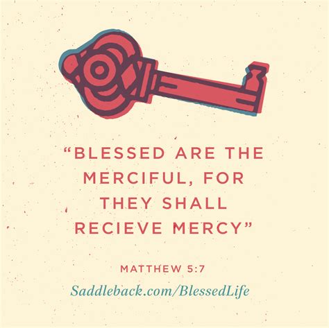 Matthew 57 Blessed Are The Merciful For They Shall Receive Mercy