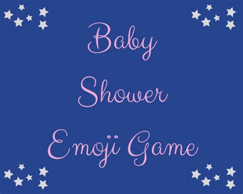 Baby Shower Emoji Game Virtual Game Emoji Pictionary Zoom Game Office