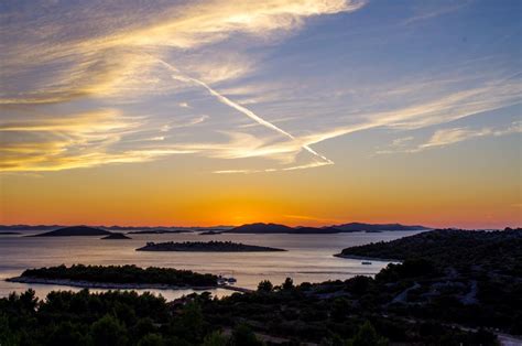Adriatic Sea Beautiful Croatia Sunset Sunset