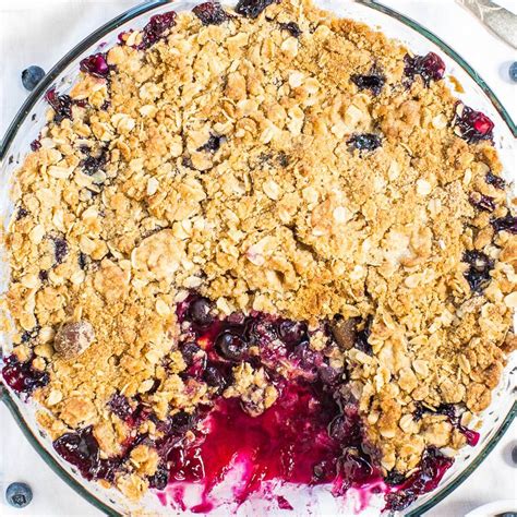 i love crumble topping anything and when paired with big juicy blueberries i can t resist even