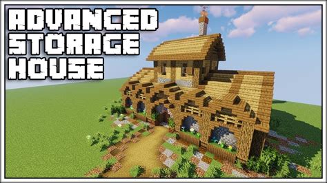 Minecraft 114 Advanced Storage House Tutorial Minecraft Building