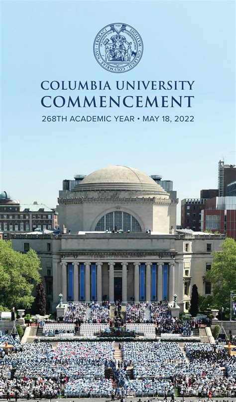 2022 Columbia University Commencement Program By Columbia University
