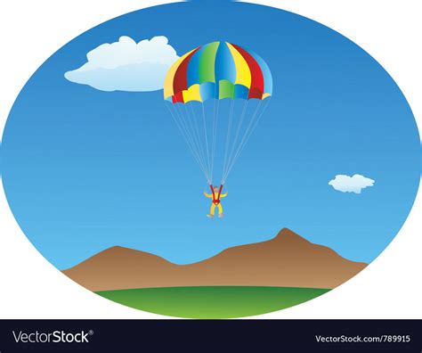 Parachute Royalty Free Vector Image Vectorstock