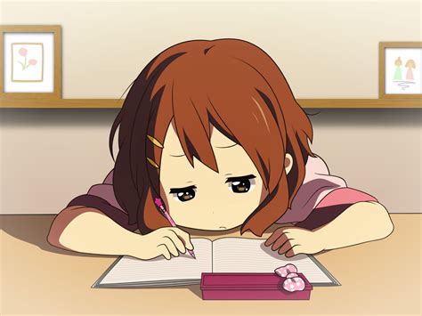 Anime Writing Yui Hirasawa 1600×1200 Pixels Anime