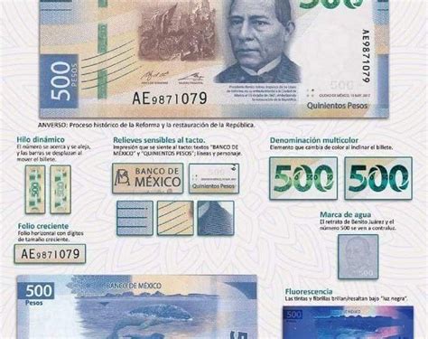 Los elementos de seguridad del nuevo billete de pesos Líder Empresarial