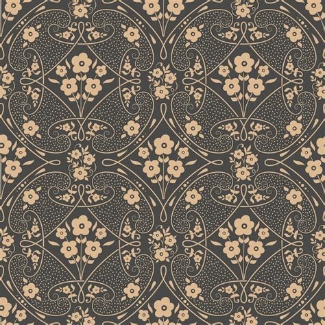 Free Vector Damask Seamless Pattern Background Classical Luxury Old