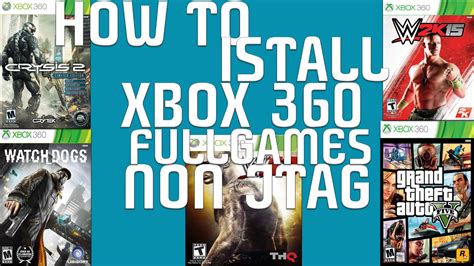 How To Install Xbox 360 Full Games Non Jtag Usb Youtube