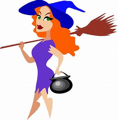 Witch Clipart Witches Halloween Cauldron Broom Svg