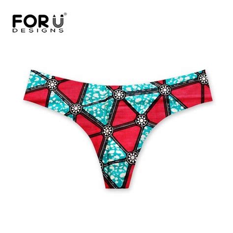 Forudesigns Panties Sexy Women Underwear African Traditional Printed