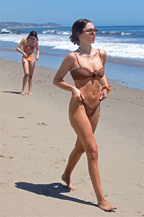 Delilah And Amelia Hamlin In Bikinis At A Beach In Malibu