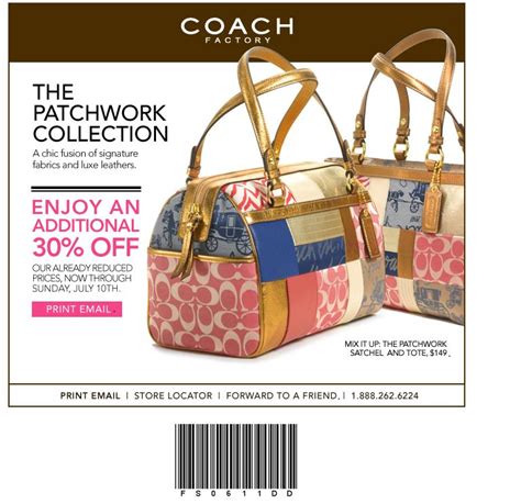 Coach Canada Outlet: Save An Extra 30% Thru July 10th *Free Printable ...