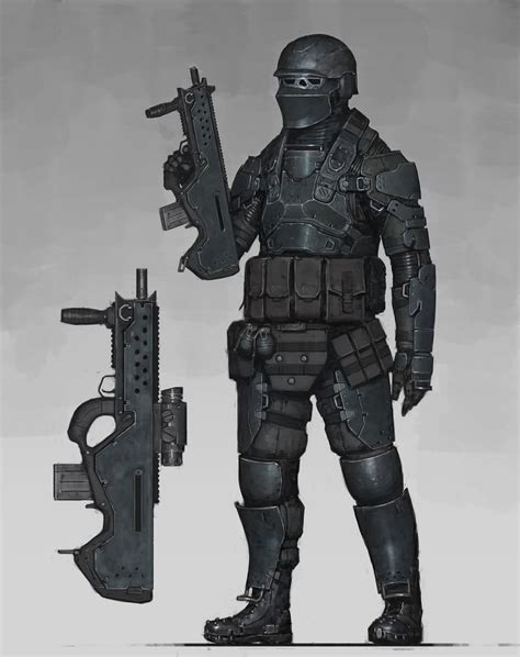 Special Unit Soldier By Ariel Perez Sci Fi 2d Cgsociety Sci Fi
