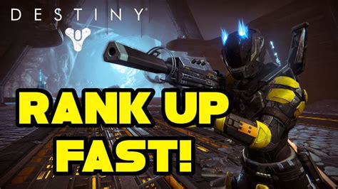 How To Rank Up Fast In Destiny Destiny Quick Tip Level Up Guide Youtube