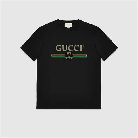 Gucci Oversize T Shirt With Gucci Logo In 2020 Black Gucci Shirt