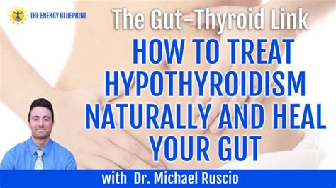 The Gut Thyroid Link How To Treat Hypothyroidism Naturally And Heal Your Gut With Dr Michael