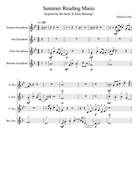 How to read tabs forum / requests piano chords piano scales play + save convert tabs to sheet music convert guitar tabs midi to tab. Summer Reading Music sheet music for Soprano Saxophone, Alto Saxophone, Tenor Saxophone ...