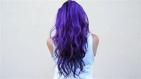 How I Dye My Hair Purple And Blue ♥ Diy Youtube