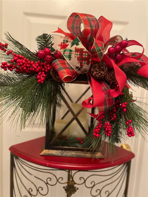 Lantern Christmas Decor Christmas Lantern Holiday Lantern Etsy