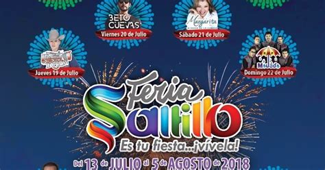 Conoce Saltillo El Cartel De La Feria De Saltillo 2018