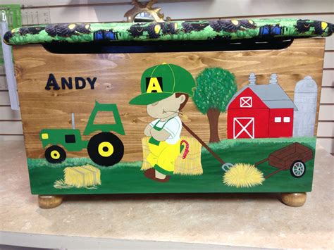Farm Boy Toy Box Made Especially For Andy Boys Toy Box Toy Boxes