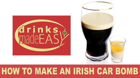 How To Make An Irish Car Bomb beer cocktail | Drinks Made Easy - YouTube