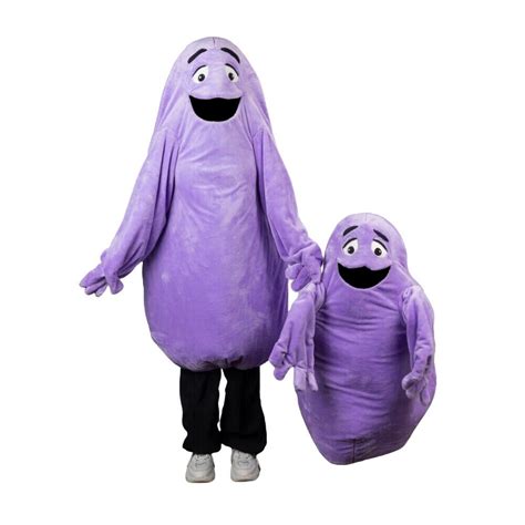 Adultkids Purple Grimace Monster Mascot Costume Cartoon Cosplay Props