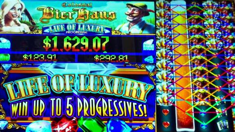 New Slot Colossal Bier Haus Slot Life Of Luxury Progressive Win
