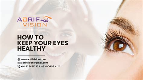 How To Keep Your Eyes Healthy Adrif Vision