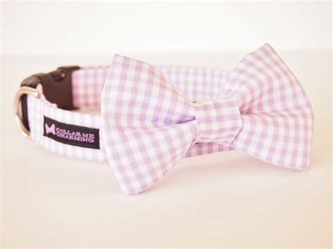 Dog Collar Bow Tie Set Crew Etsy Dog Collar Bow Tie Dog Collar