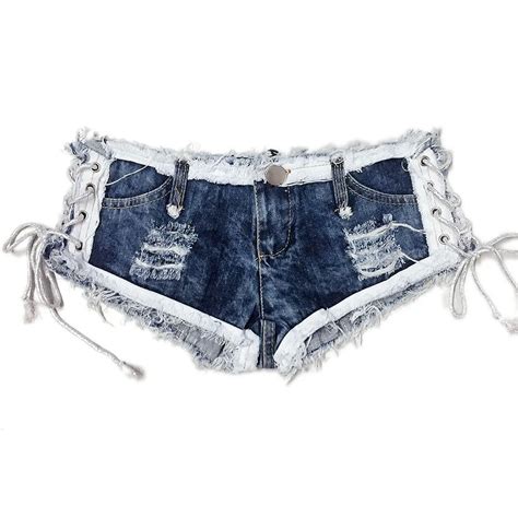 2018 Summer Very Sexy Jeans Shorts Women Slim Low Waist Type Ultra Short Denim Shorts In Jeans