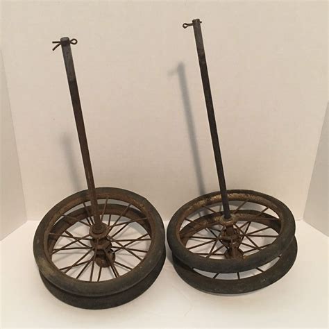 2 Pairs Of Vintage Wire Spoke Toy Wagon Wheels Antique Price Guide
