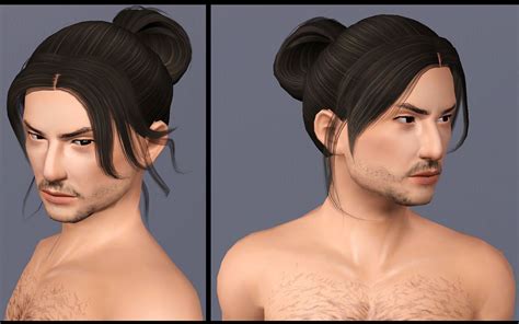 Mod The Sims Two Historical Asian Inspired Long Tied Hair Styles