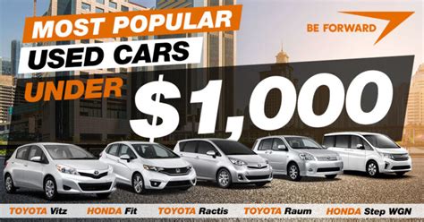 most popular used cars under 1 000