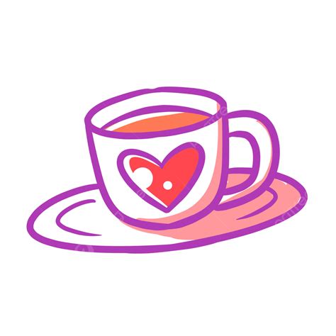Red Coffee Cup Clipart Transparent Png Hd Coffee Cup With Red Heart