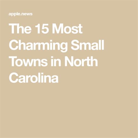 The 15 Most Charming Small Towns In North Carolina Cabin In The