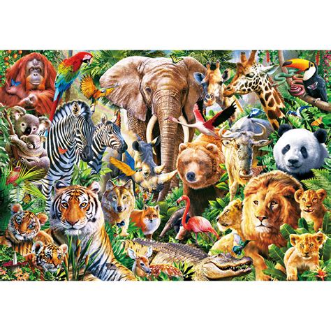 African Wildlife 1000 Piece Jigsaw Puzzle Bits And Pieces