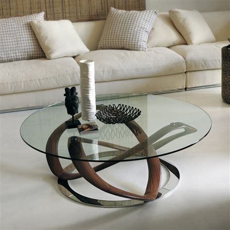 Porada Infinity Glass Coffee Table Living Room