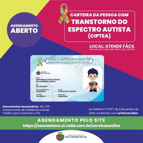 Cidade Oferece Emiss O Da Carteira De Identifica O Para Pessoas Com Autismo Portal Big Abc By