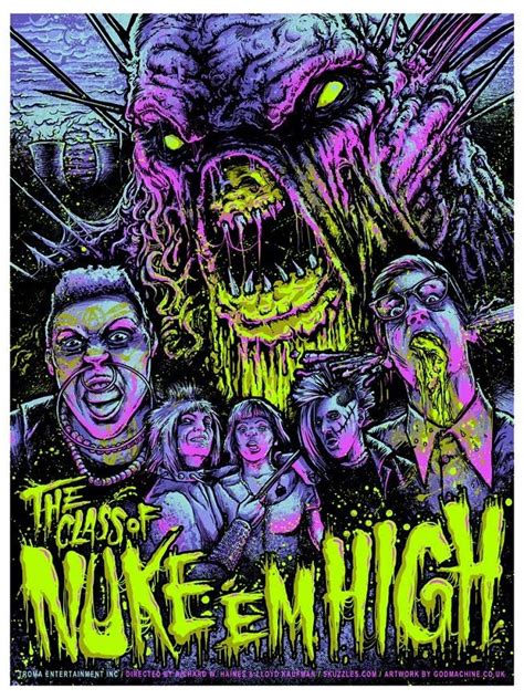 The Class Of Nuke Em High Horror Movie Art Movie Prints Movie Art