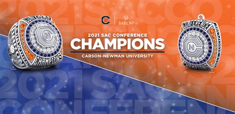 2021 Carson Newman Mens Basketball Sac Championship Ring Baron